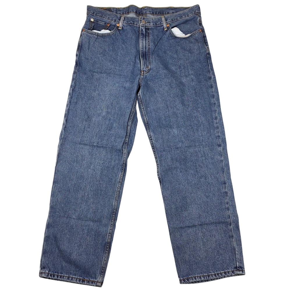 Levi Strauss 550 Jeans Mens W40 L32 Relaxed Fit Blue Denim Straight Leg